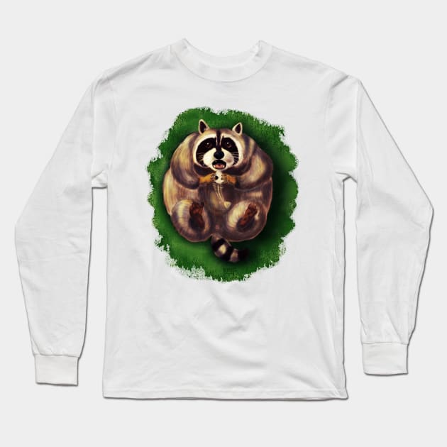 Chubby raccoon Long Sleeve T-Shirt by Bertoni_Lee